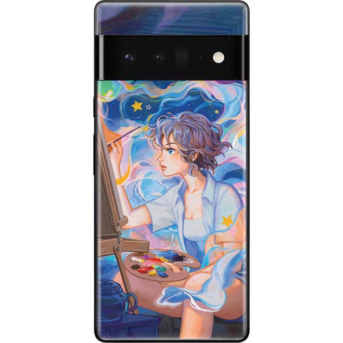Rainbow Anime Artist Painter by Ivy Dolamore Google Pixel 6 Pro Skin